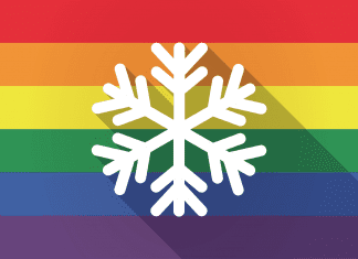 Having a gay old time in Sochi, Russia rainbow flag