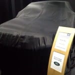 Range Rover under sheet