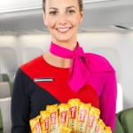 Cabin crew with Weis ice cream bars