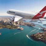 Qantas_A380_Over Sydney Harbour