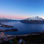 Winter scene in the snow, Queenstown. New Zealand.