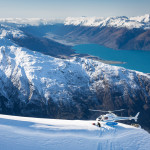 Chopper above lake Wanaka