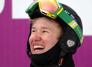 Silver for Aussie Jarryd Hughes in the men’s snowboard cross Jarryd Hughes