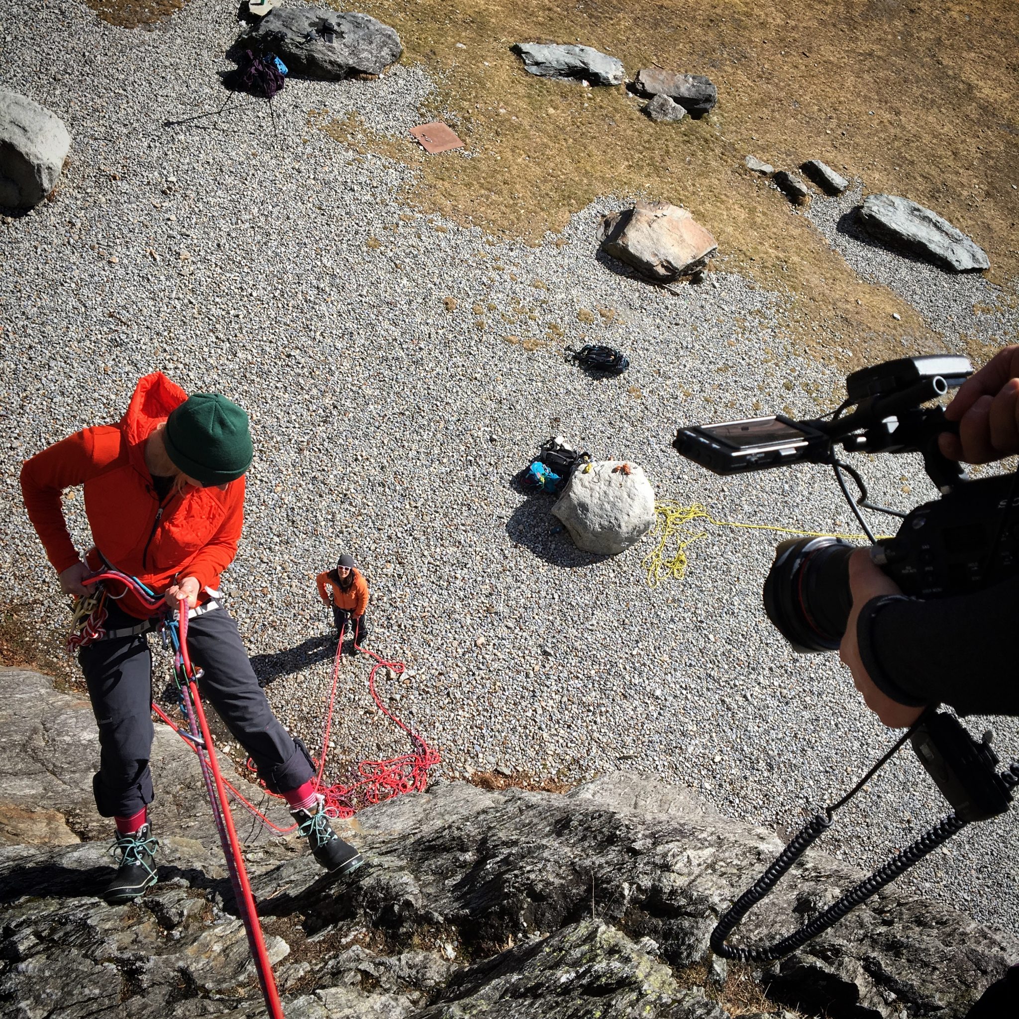  Learning to rapel with mountain guide extraordinaire, Giulia Monego 