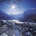 Engelberg: Dorfansicht im Winter am Tag