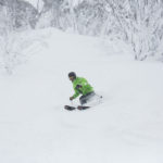 Ryan Cooke enjoying the fresh snow Aug 7