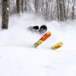 Skier Cam Donaldson in the Nozawa Onsen deep.