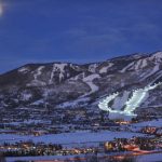 Night skiing at Steamboat