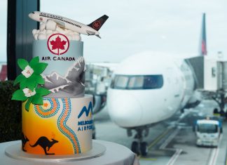 Direct flights between Melbourne and Vancouver launched today