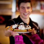 crystal hut waffles