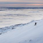 Snowboarder at Turoa