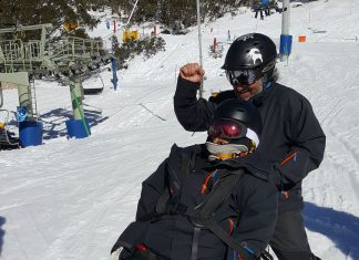 That one time I went sit skiing for the first time