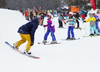 Torah Bright brings Olympic pals to Thredbo for the mini shred