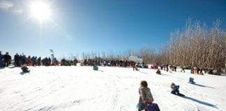 When a toddler and a toboggan meet Mt Baw Baw and Lake Mountain