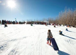 When a toddler and a toboggan meet Mt Baw Baw and Lake Mountain
