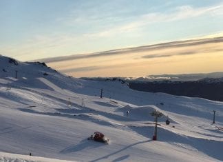 Lady shred Cardrona for breast cancer with Olympic medalists