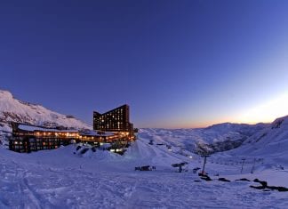 Valle Nevado in Chile joins the Ikon Pass valle nevado sunset invierno