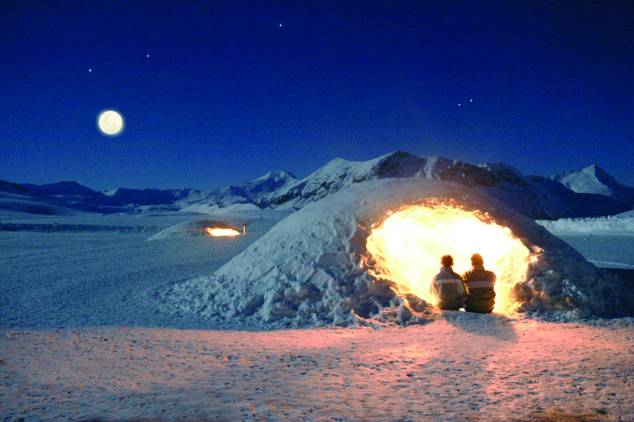 night in an igloo undiscovered alps full