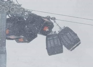 Gondola cabins collide at Zillertal in Austria zillertal austria