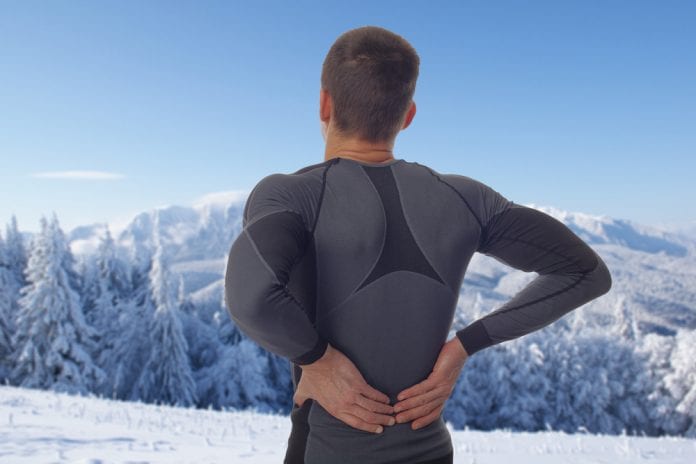 back pain skiing