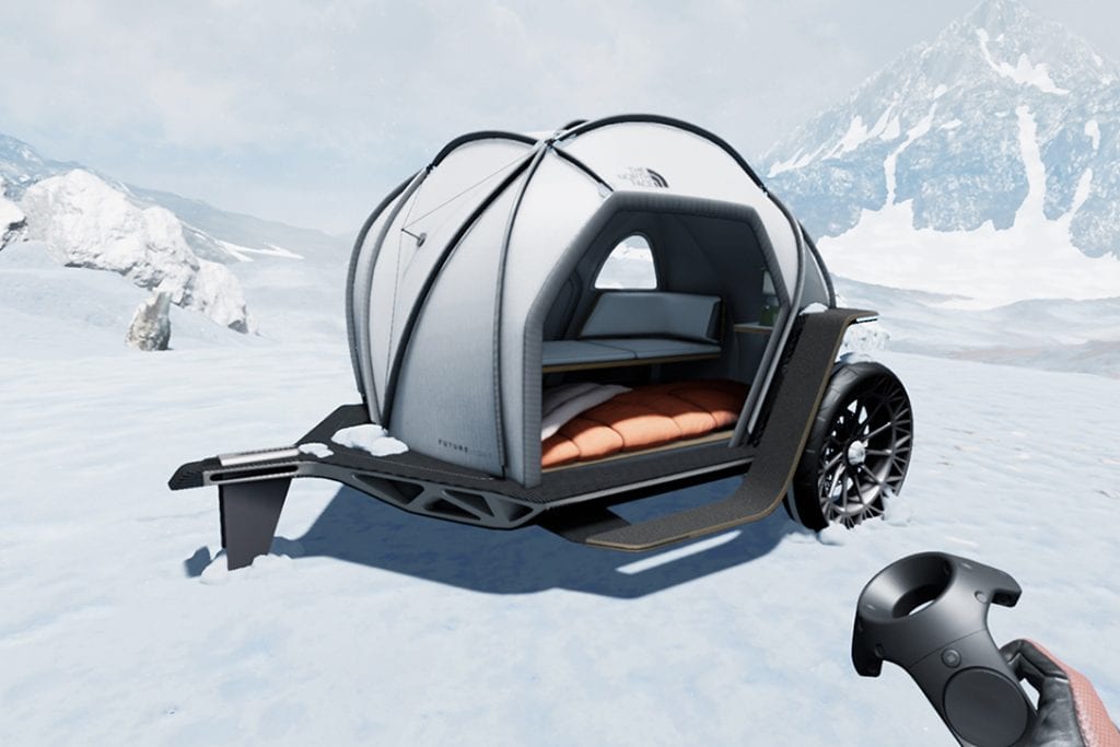 bmw designworks x the north face futurelight camper