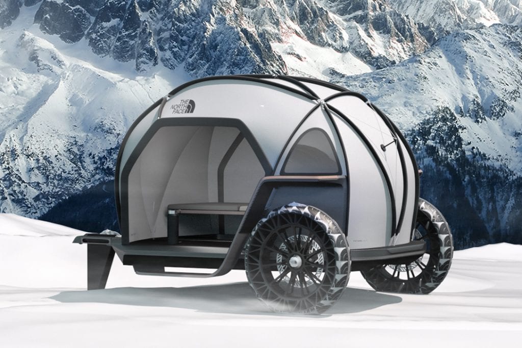 bmw designworks x the north face futurelight camper