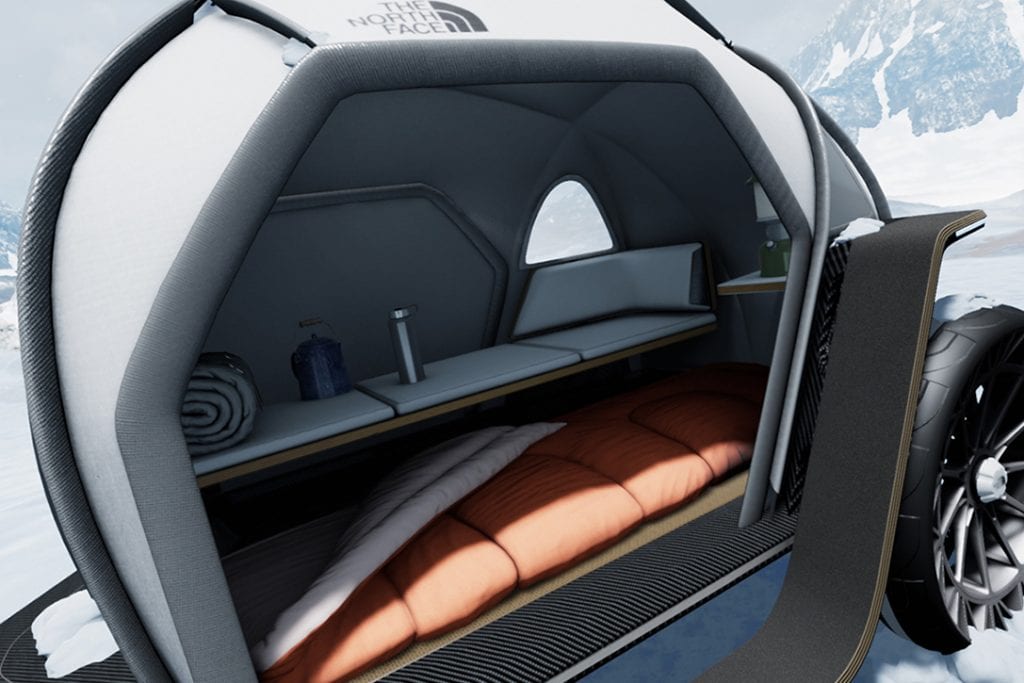 bmw designworks x the north face futurelight camper