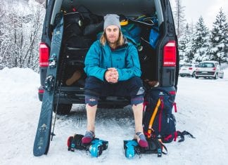le bent partners with Cody Townsend to create ski touring sock cody