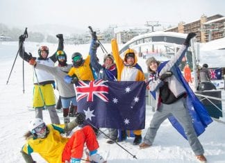 Why are ski towns always so full of Aussies? Everywhere aspen Australia Day