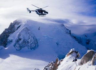 Amazing backcountry ski rescue caught on film in France heli rescue france ski