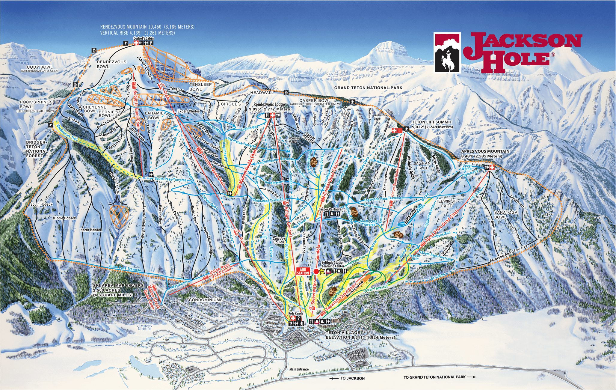 JHMR trail map Jackson Hole trail map