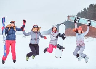 Loving (and hearing) the women you ski and snowboard with shutterstock