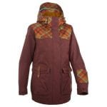 wedze maxstyle women s ski jacket ochre