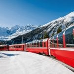 The Glacier Express train