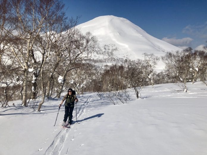Splitboarding backcountry Japan
