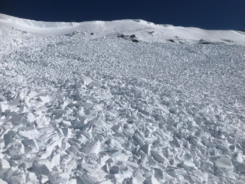 avalanche debris