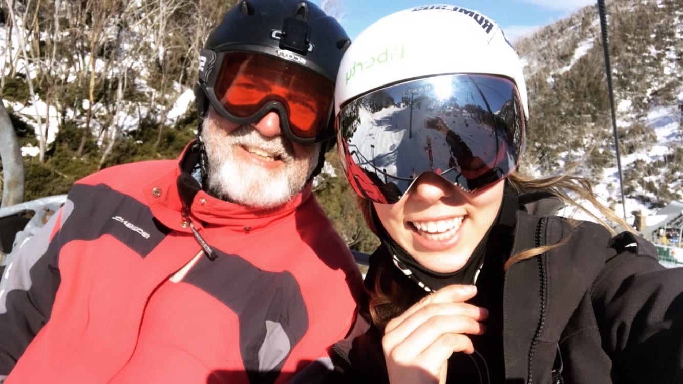 me and dad at hotham