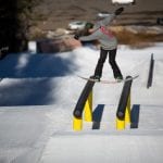 snowboarding woodward