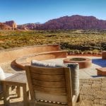 Red mountain fire pit