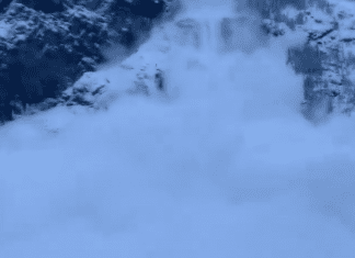VIDEO: Canadian jogger caught in avalanche tail, keeps running (fast)