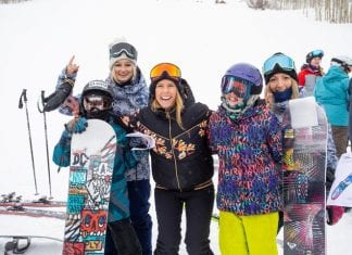 Torah Bright mini shred hits up Aspen as Bright supports bushfire relief Torah Bright mini shred aspen