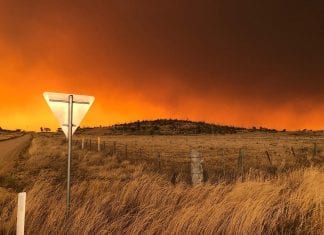 Blood red to pitch black in Jindabyne and Cooma ahead of change