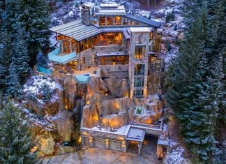 Whistler home built into mountain, drops its price to $6.9m