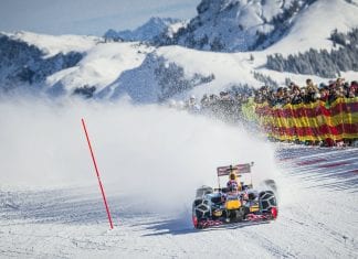 That one time: Red Bull put an F1 car on a FIS ski course