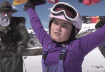 VIDEO: The hysterical father forcing his kids to ski