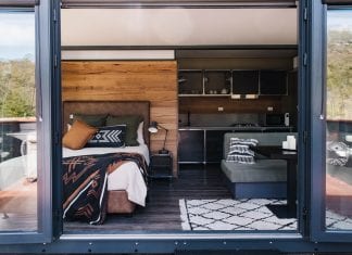 ‘Glamtainer’ accomm at Umina beach and then Jindabyne next winter