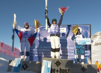 Jakara Anthony wins back to back moguls FIS World Cup GOLD!