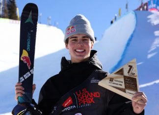 Kiwi Nico Porteous takes FIS WC Gold at Mammoth Halfpipe Freeski