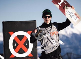 Tess Coady takes GOLD at LAAX Open snowboard slopestyle Tess Coady Australia Snowsports athlete