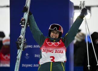 Australia’s Jakara Anthony wins GOLD in moguls in Beijing